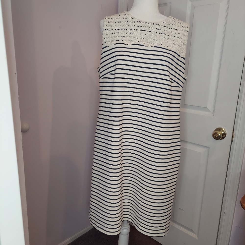Lace Stripe Dress